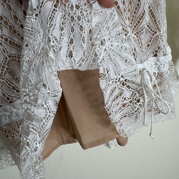 For Love & Lemons bright lights long sleeve mini dress ladies M boho whimsical - Picture 9 of 16